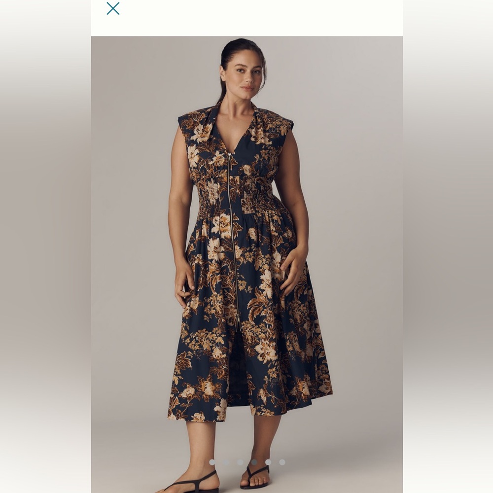 Anthropologie Tommie cap sleeved dress